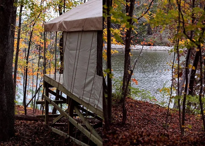 Secluded Luxury Tent On Otter Near Girard, Illinois Girard